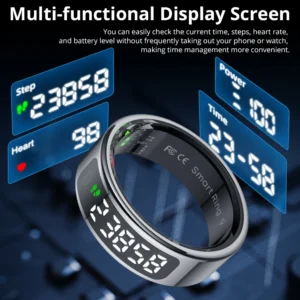 R12 Smart Ring with Display Screen and Touch